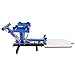 VEVOR Screen Printing Machine 4 Color Silk Screen Printing Machine 1 Station Adjustable Devices Press Printer DIY Shirt Equipment (1 Station 4 Color)