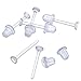 AISHNE Clear Plastic Ear Piercing Retainers - 10 Pairs