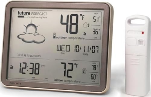 AcuRite 75077A3M Self-Learning Forecast Wireless Weather Station with Large Dis…