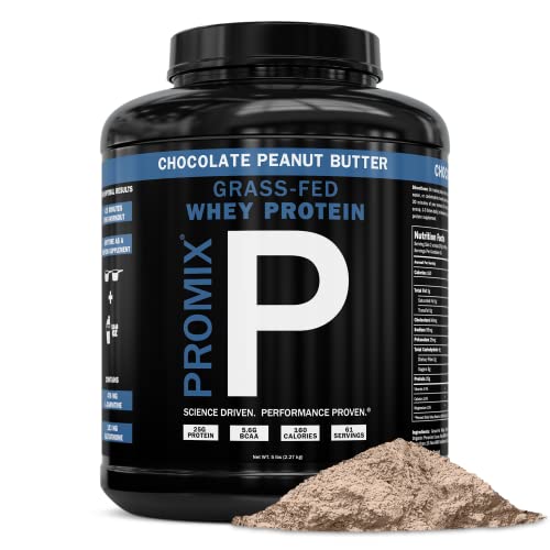Promix Undenatured GrassFed Whey Protein Powder, 5 lb, Chocolate