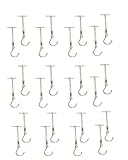 Pattern Hooks (24 Pieces) Knotted And Metal Clamped , Hardened Steel Hook
