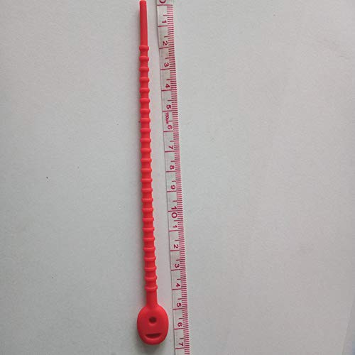 image for Loghot 20Pcs Colorful Silicone Ties Bag Multi-use Smart Tie Reusable, 