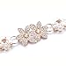 UEETEK Women Fashion Belt Chain Skinny Metal Flower Decor Waist Belt for Dress Skirt Blouse Costume