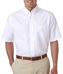 UltraClub Men's Classic Wrinkle-Resistant