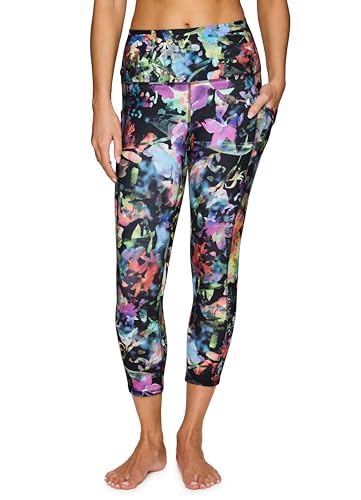 RBX Printed Capri Legging for Women Buttery Soft