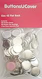 ButtonsUCover 100 Size 45 Flat Back Cover Buttons and Assembly Tool Kit
