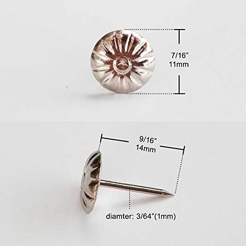 Flower Nail Jewelry Chest Wine Box Case Furniture Sofa Door Decor Tack Stud Pushpin Large Head