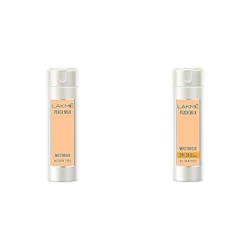 Lakme Peach Milk Moisturizer Body Lotion 200 ml & Lakme Peach Milk Moisturizer SPF 24 PA Sunscreen Lotion 120 ml