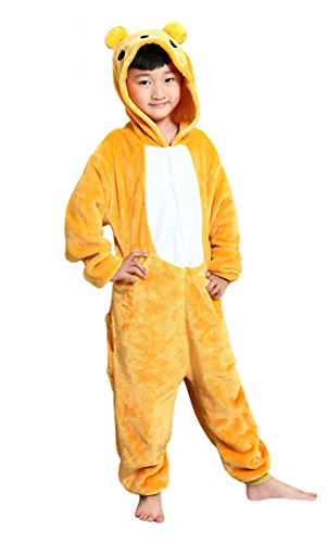 Tonwhar Cute Bear Kids Kigurumi Pajamas Cosplay Onesie for Children