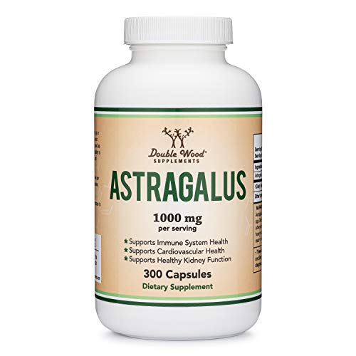 Astragalus Root Capsules 1,000mg Per Serving (300 Capsules) High in