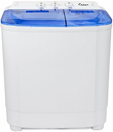 Ensue Mini Portable Washer Machine Electric With Spin Cycle 8 LBS Laundry Load