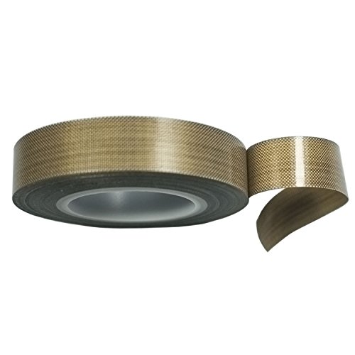 PTFE Coated Fabric Tape Teflon Adhesive Tape High Temperature Vacuum, Hand and Impulse Sealers Machine Sealing Tape 0.18mm Thick (13mm-5M) - Thumbnail 3