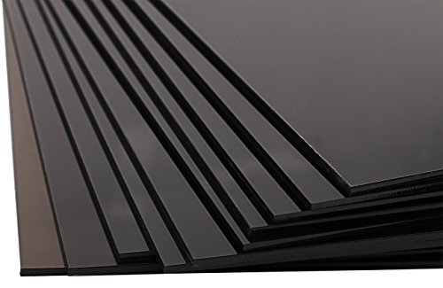 Yeeco 10PCs Acrylic Plexiglass Sheet, 4"x8" Transparency Brown Plastic Module Plate for DIY Model Project Picture Frame Material Supplies