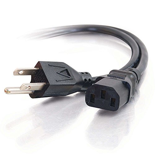E156136 (UL) 3x18 AWG 60C 300V Universal Power Cord for NEMA 5-15P to IEC320C13, Black (1.5 Meters) PWC75A150US