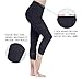 RAYPOSE Women's Workout Running Capris Leggings Pocket Tummy Control High Waist Yoga Pants