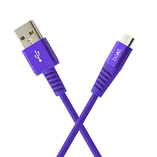 boAt Rugged V3 Braided Micro USB Cable (Mystic Purple)