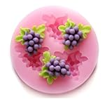 Luxbon Grape Figure Candy/Ice/Cake/Chocolate/Sugar Craft Fondant Mold/Tray Silicone Decorating Tools Randomly Color