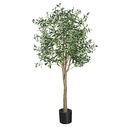 YOLEO Künstlicher Olivenbaum 180cm kunstpflanze Künstliche Pflanzen groß