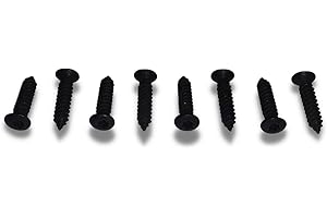8-Piece T15 Torx Oval #8 Head Black Head Light Bezel Marker Parking Lamp Turn Signal Trim Screws Hardware Kit (FITS: GM, Gran