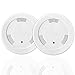 Battery Operated Smoke Detector & Carbon Monoxide Detector Alarm with Photoelectric Sensor,Digital Display Easy to Install with Test Button