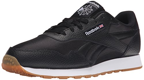 Reebok Men's Royal Nylon Gum Classic Shoe, Gum - Black/White, 9 M US