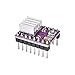 KINGPRINT DRV8825 Stepper Motor Driver Module with Heat Sink for 3D Printer Rrerap Ramps 1.4 A4988 (Pack of 5pcs)