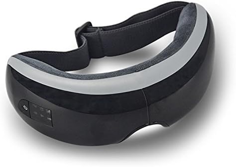 Eye Massager with Heating and bluetooth Music,Fodable,Air Press Eye Care Stress Relief (black)