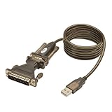 TRIPP LITE USB to RS232 Serial Adapter Cable USB-A to DB25 DB9 M/M 5-Feet (U209-005-DB25)