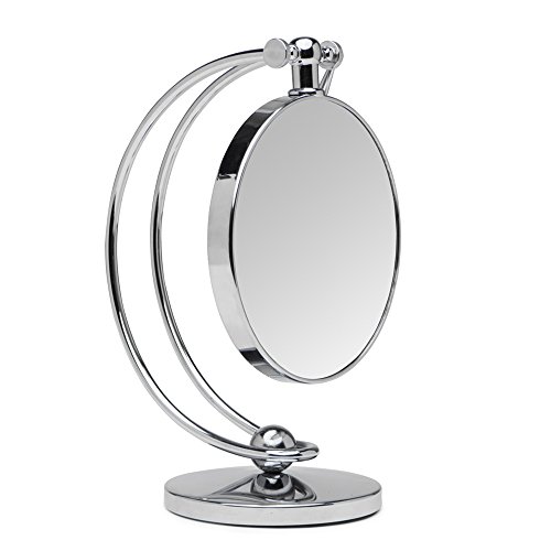 VISION360 Height Adjustable 7inch Doubled Sided Vanity Mirror with 7x