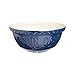 Mason Cash Varsity Ceramic Mixing Bowl, 2-Quarts, Navy Blue, Cream