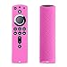 ACEIken Cover/Case for Fire TV Stick 4K / Fire TV Cube/Fire TV (3rd Gen) Compatible with All-New 2nd Gen Alexa Voice Remote Control (Pink)