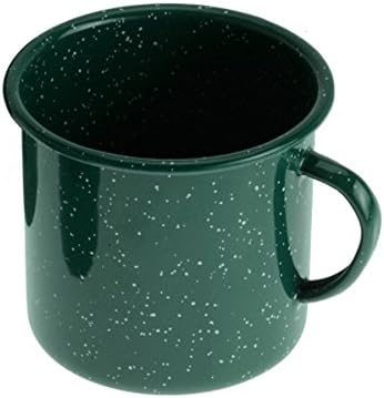 GSI Outdoors 24 Fl Oz Green Graniteware Cup Enamelware Mug