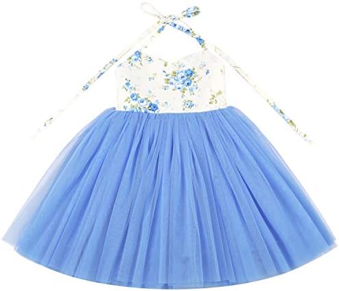 Somlatrecy Toddler Tutu Flower Girls Dress Christmas Wedding Birthday Princess Puffy Baby Dress