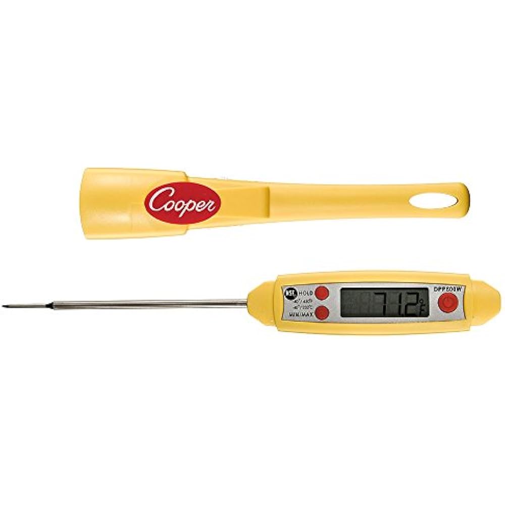 CooperAtkins DPP800W MAX Digital Thermometer Long Probe, (Waterproof