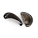 BQLZR Vintage Decorative Door Drawer Pull Handle Semicircle Knob Suitable For Wooden Box, Gift Box, Four Sided Furniture, Foot Pad, Diy Accessories Pack of 4
