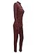 Pink Queen Women's Fall Winter 2 Piece Sport Set Gym Suit Tracksuit M Wine Red