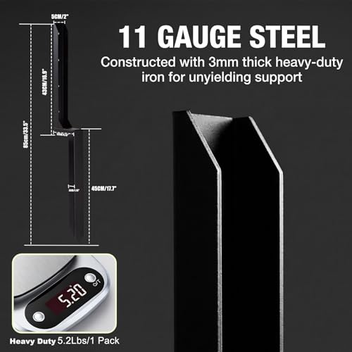 IMALEN Fence Post Repair Kit,11 Guage Quick Fix Broken/Leaning 4x4/6x6 Wood Posts Support,One-Piece Steel Anchor Stakes,Pack of 2