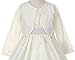 Aki_Dress Flower Girl Jacket Elegant Pearl Beaded Soft Cozy Sweater
