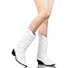 West Blvd Miami Cowboy Western Boots, White Pu, 7