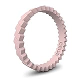 Enso Rings Slanted Stackable Silicone Ring | Premium Fashion Forward Silicone Ring | Hypoallergenic Medical Grade Silicone | Lifetime Quality Guarantee | Commit to What You Love