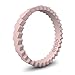 Enso Slanted Brick Silicone Ring Pink Sand Size:6
