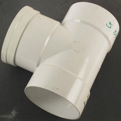 NDS 4" Diameter 90Â° PVC Sewer Drain Cleanout Tee P1104