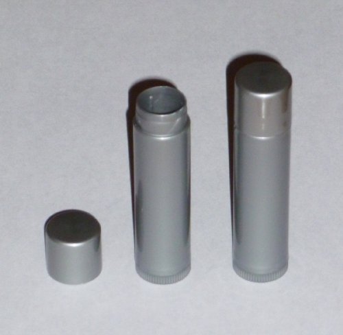 10 NEW Empty Dark Silver LIP Balm Chapstick Tubes Containers .15 oz / 5 ml Tube Make Your Own Chapstick Lip Balm DIY At Home with Caps