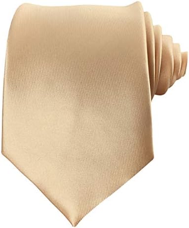 Mens Silk Tie Solid Formal Necktie