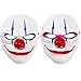VBIGER Scary Masks Costume Mask Halloween Party Face For 2ps (Adult, Clown)