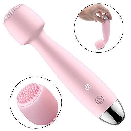 Electric Massager Wand Personal Handheld Therapy Shoulders Foot Neck Back Face Massage Magic Cordless Vibration Speed 10X Rechargeable Silicone Therapeautic Muscle Sport Recovery Waterproof