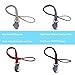HAUTOCO 4 Pack Baby Leather Pacifier Clips, Handmade Suede Braided Leash Pacifier Teething Toy Holders for Boys and Girls