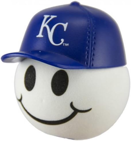 Royals Baseball Car Antenna Topper + Yellow Smiley Antenna Ball