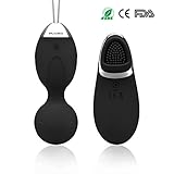PUAIDA Small Electric Vibrator, 2 in 1 Wireless Remote Control with Mini Massager – USB Rechargeable and Waterproof Egg for Women with 10 Vibration Modes