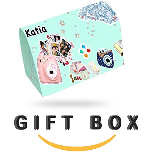 Katia Instant Camera Accessories Bundle Compatible for Fujifilm Instax Mini 9 / Mini 8+ / Mini 8 Instant Film Camera. Includes Camera Case, Album, Frame, Stickers, Strap,etc - Street